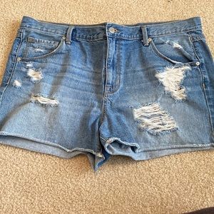 Mossimo Boyfriend Midi Denim Shorts